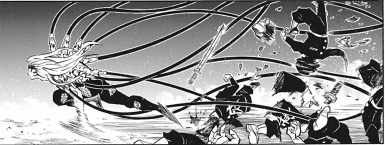 鬼滅の刃漫画 🌊無限城に落ちる水柱。3Pあります←swipeしてね♥︎ アニメ